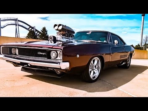 Hellcat Redeye gets drug by 68 Charger #shorts