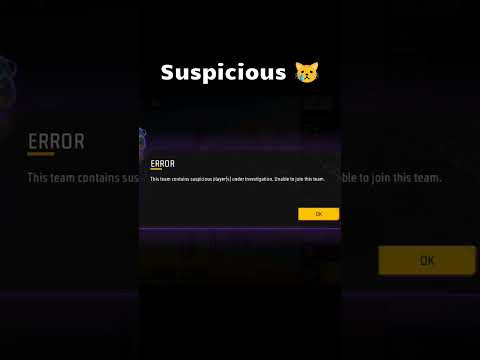 This team contains suspicious player(s) under investigation unable to join #freefire