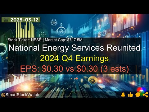 National Energy Services Reunited (NESR|$717.5M) - 2024 Q4 Earnings Analysis