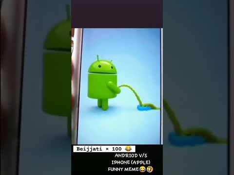 ANDROID V/S IPHONE (APPLE) FUNNY MEME😂🤣👆👇😂