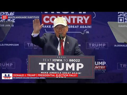 🇺🇸 Donald Trump | &#039;MAGA&#039; Rally in Indianola, Iowa (Multilanguage Subtitles) [CC]