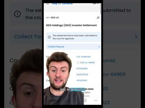 GDS Holdings investor? They are paying $3 M to investors right now! #stocks #investor #investing
