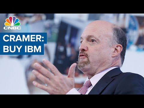 Jim Cramer says IBM stock is a buy following first-quarter earnings beat