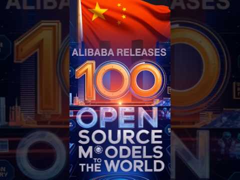 🇨🇳 Alibaba releases 100+ open source AI models. #AI #opensource
