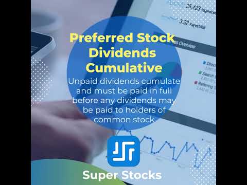 Preferred Stock Dividends Cumulative - Super Stocks Market Concepts