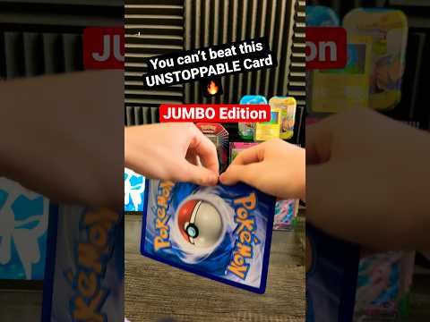 This JUMBO Card is UNBEATABLE… or is it? 😈👀 #pokemoncards #pokemon #shorts #pokemontcg