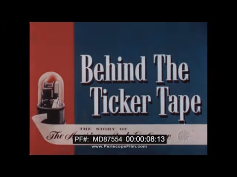 BEHIND THE TICKER TAPE 1950s AMERICAN STOCK EXCHANGE HISTORY FILM &quot;CURB MARKET&quot; MD87554