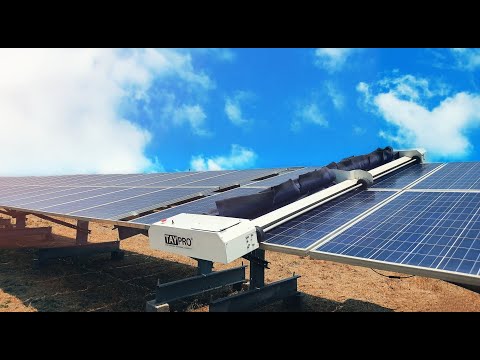 Your Solar Panels Need the Automatic Waterless Cleaning Robot!